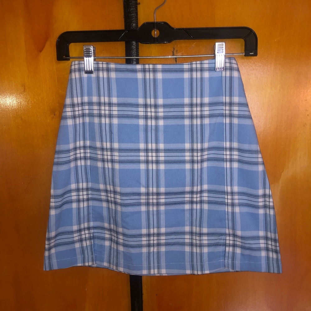 Blue Plaid Women's Skirt